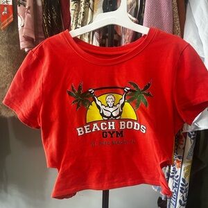 Orange Beach Bods Gym Crop Top